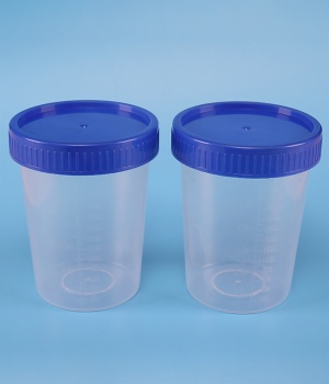 250ml Disposable Urine Collection Cup Medical Use(Screw cap)