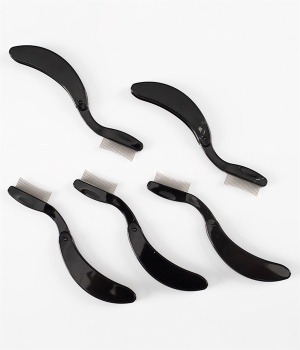 Wholesale Foldable Stainless Steel Metal Eyelash Comb EC04