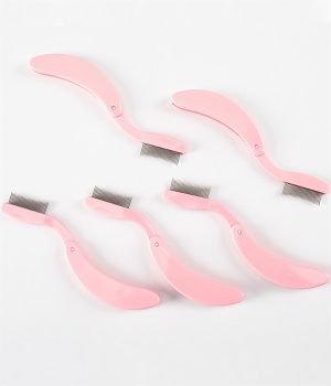 Wholesale Foldable Stainless Steel Metal Eyelash Comb EC04