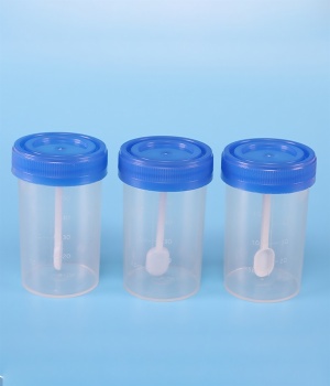 60ML,120ML Disposable Stool Collection Cup with Spoon Medical Use