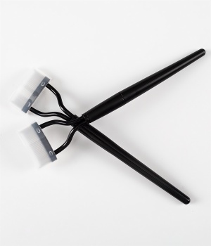 Metal Eyelash Comb Brush, Eyelash Extension Comb, Eyelash Comb Brush Curler Mascara Applicator EC01