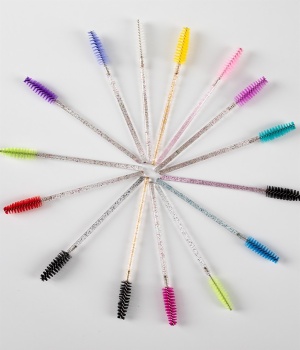Disposable nylon crystal mascara brush J06C