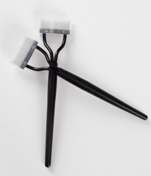 Metal Eyelash Comb Brush, Eyelash Extension Comb, Eyelash Comb Brush Curler Mascara Applicator EC01