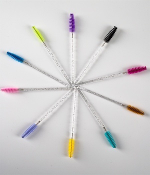 Disposable nylon crystal mascara brush J06C